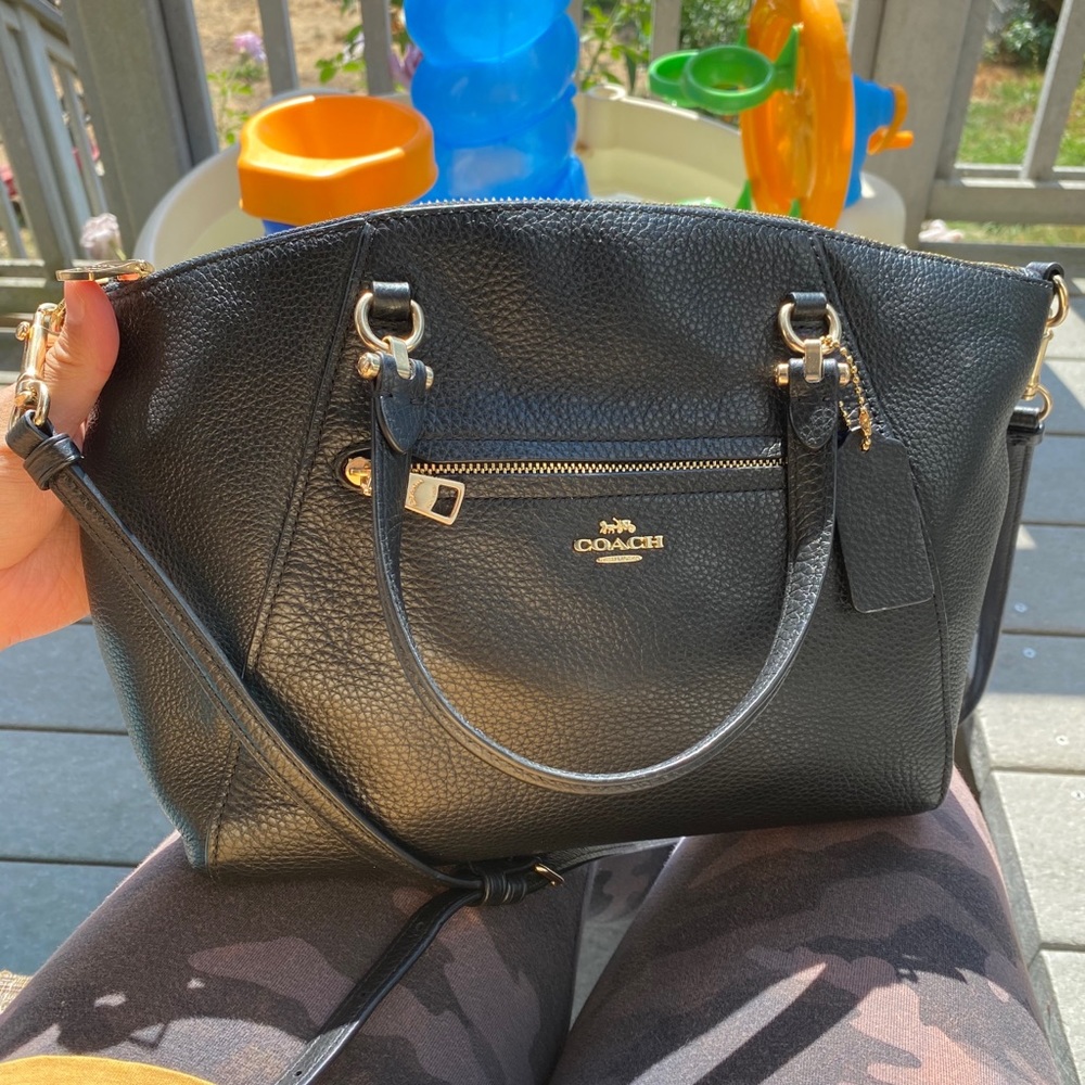 Black coach purse
